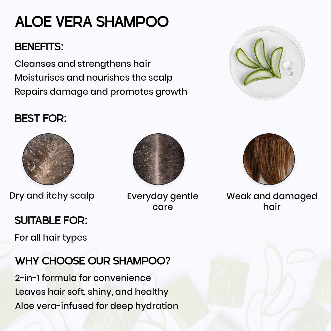 Aloe Vera 2 in 1 Shampoo + Conditioner 200ml