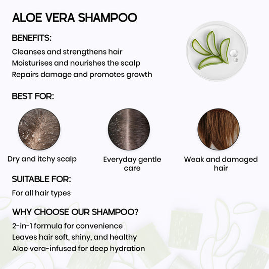 Aloe Vera 2 in 1 Shampoo + Conditioner 200ml