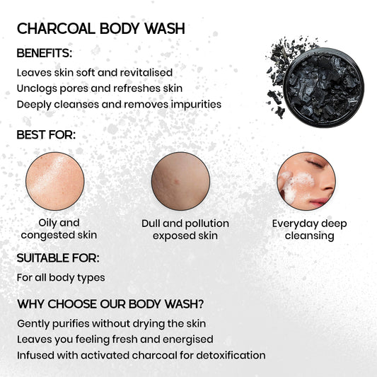 Charcoal Body Wash 200ml