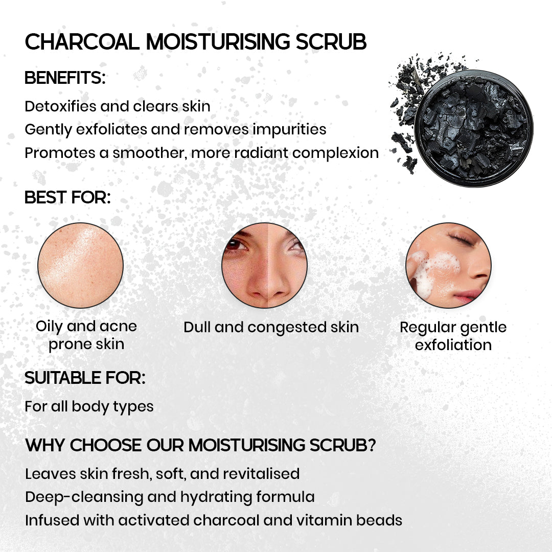 Charcoal Moisturising Scrub 100ml