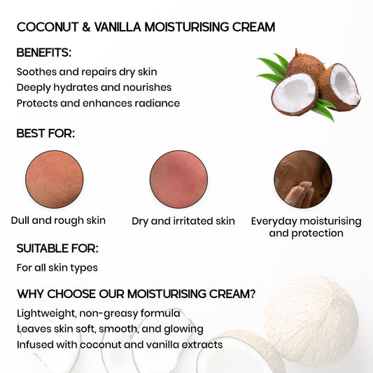 Coconut & Vanilla Moisturising Cream 100ml