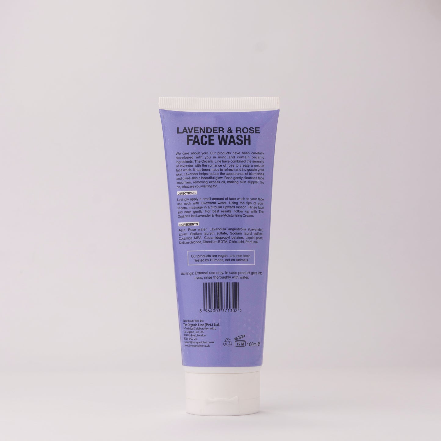 Lavender & Rose Face Wash 100ml