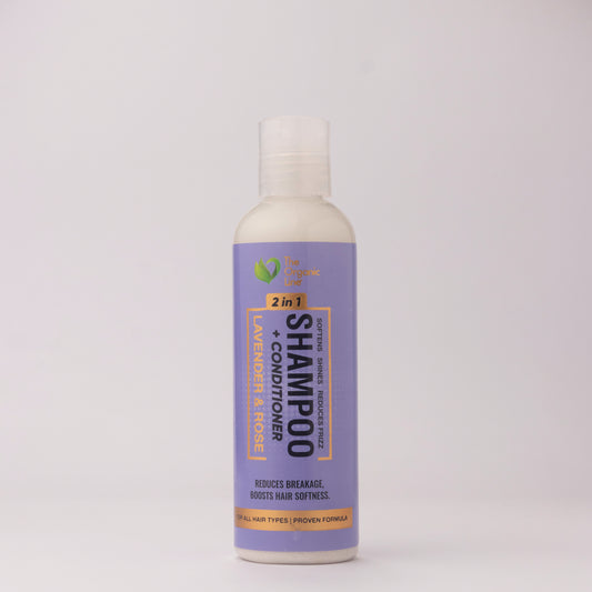 Lavender & Rose 2 in 1 Shampoo + Conditioner 200ml