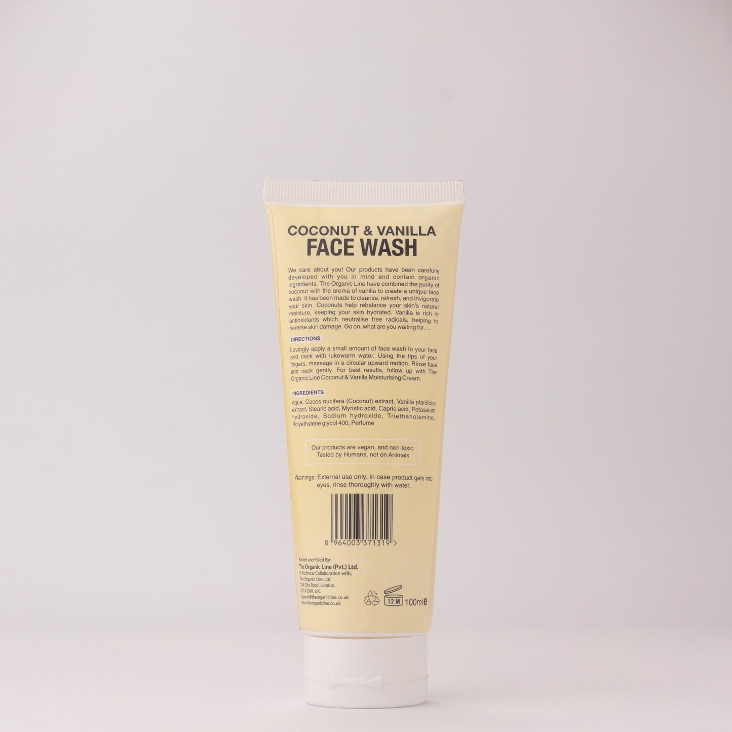 Coconut & Vanilla Face Wash 100ml