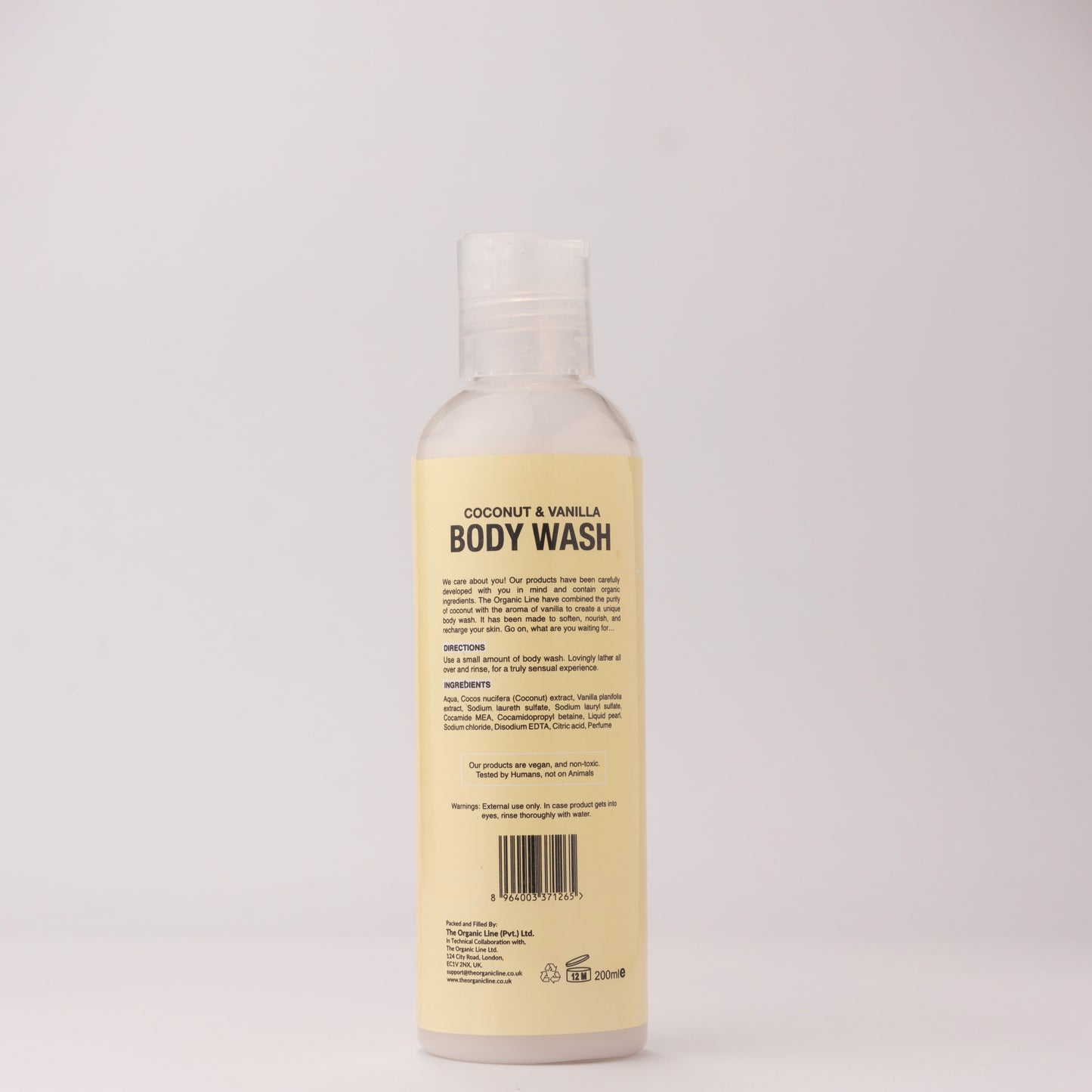 Coconut & Vanilla Body Wash 200ml