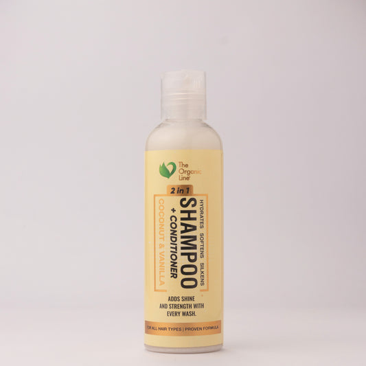 Coconut & Vanilla 2 in 1 Shampoo + Conditioner 200ml