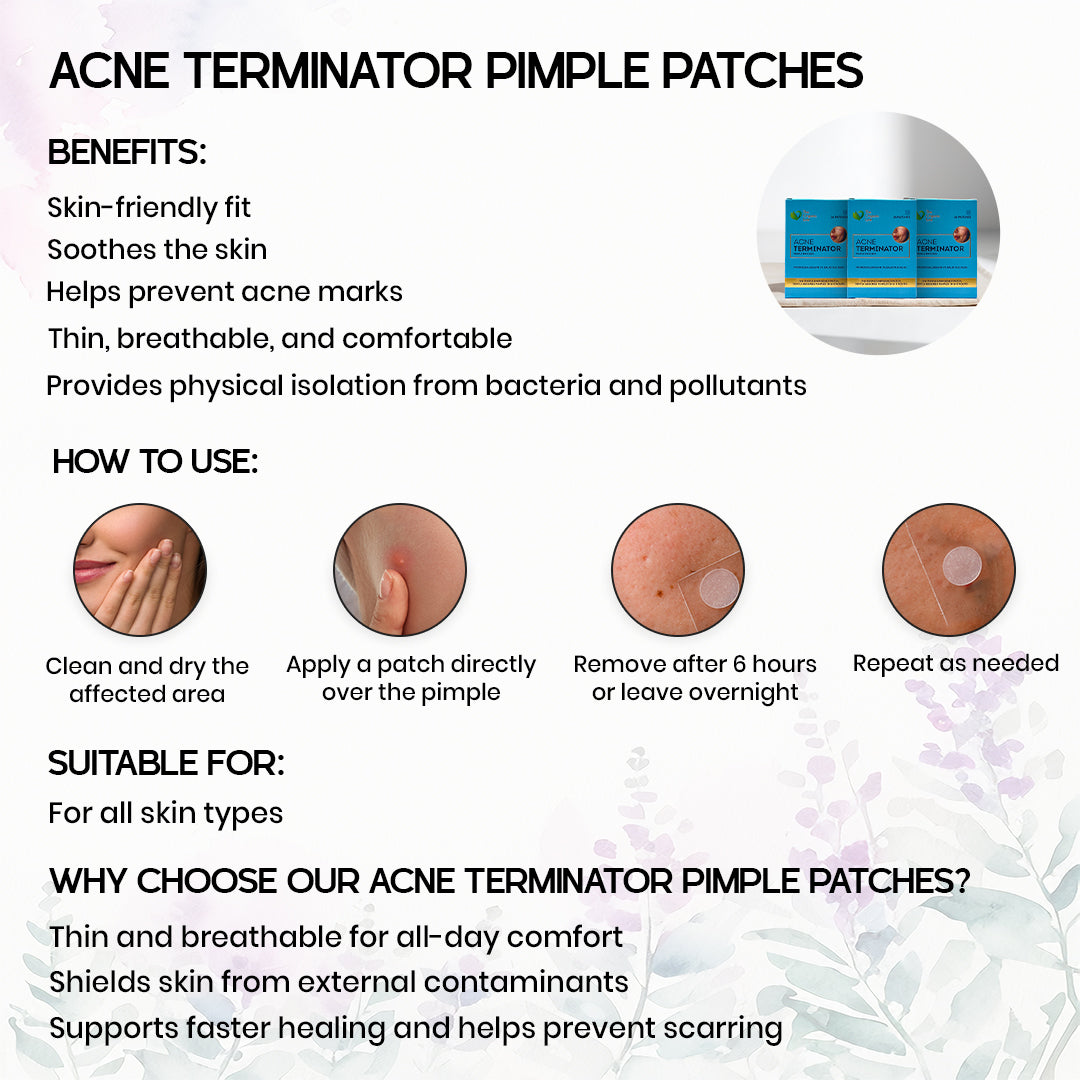 Acne Terminator Acne Terminator Pimple Patches – The Organic Line